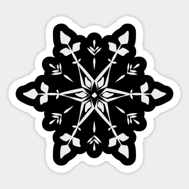 Snowflake Sticker by Motivational_Apparel